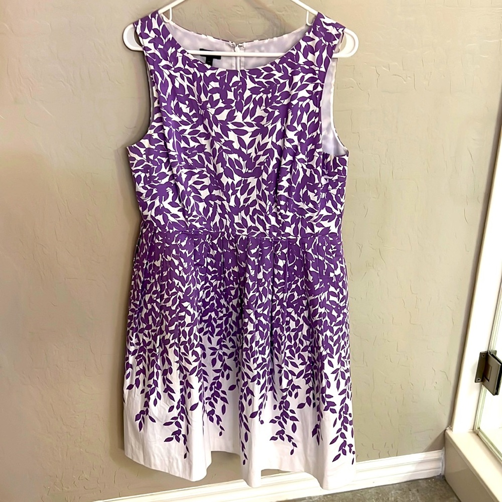 Talbots summer lined party dress 10P excellent